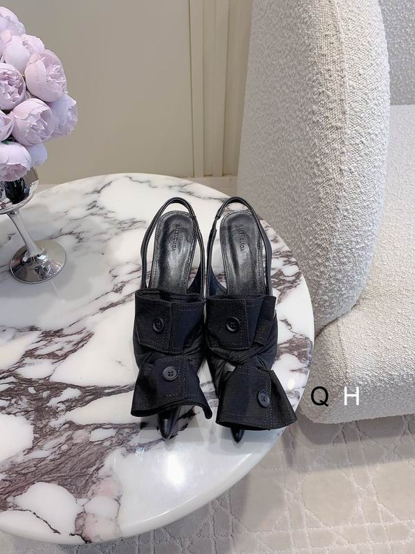 Balenciaga Knife Chemise 40MM Slingback Pumps Black