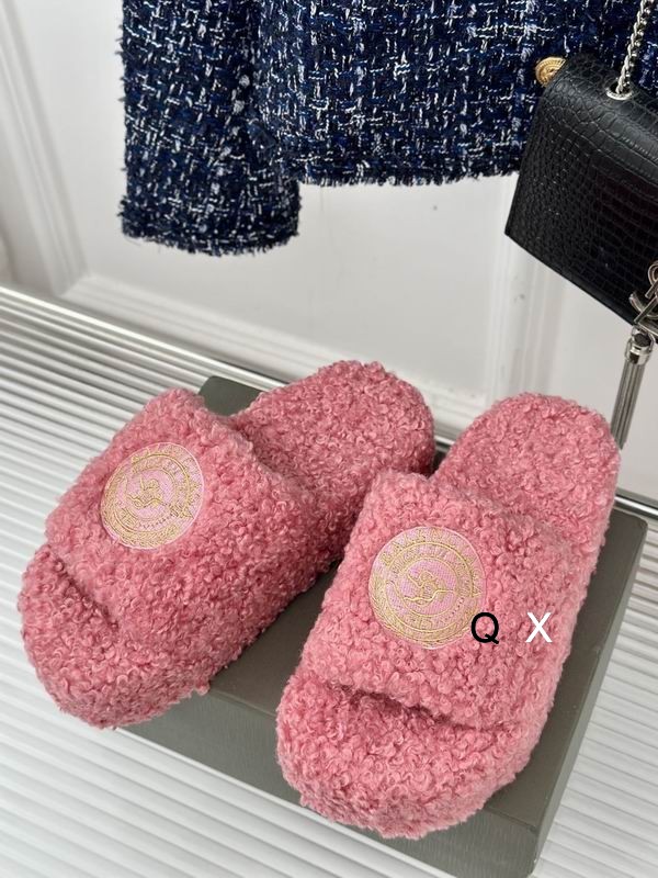 Balenciaga Furry Sandal Pink