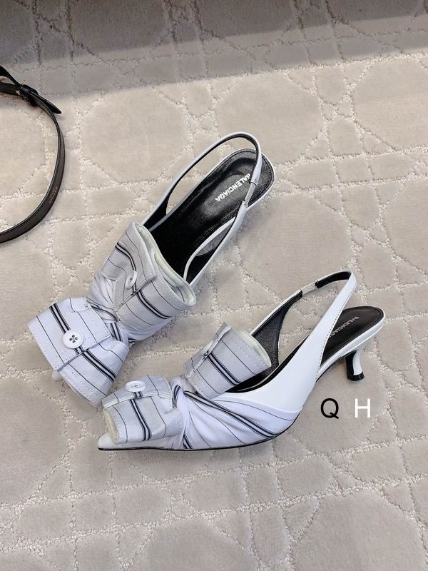 Balenciaga Knife Chemise 40MM Slingback Pumps Pink