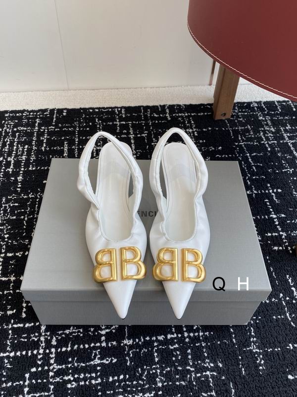 Balenciaga Monaco 50mm Pumps White
