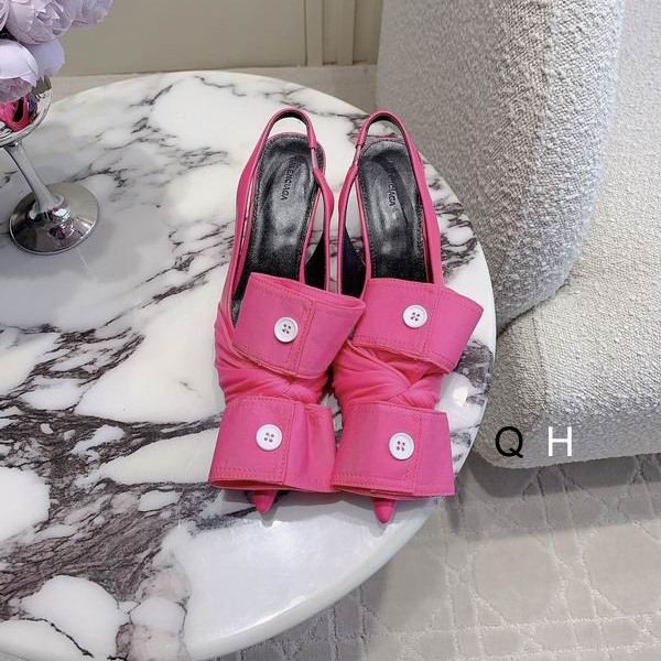Balenciaga Knife Chemise 40MM Slingback Pumps Pink