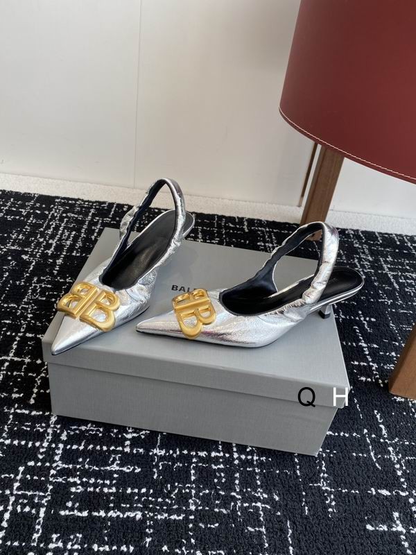 Balenciaga Monaco 50mm Pumps White Black