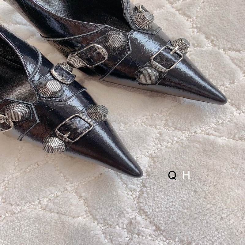 Balenciaga Cagole 70mm Slingback Pumps Black