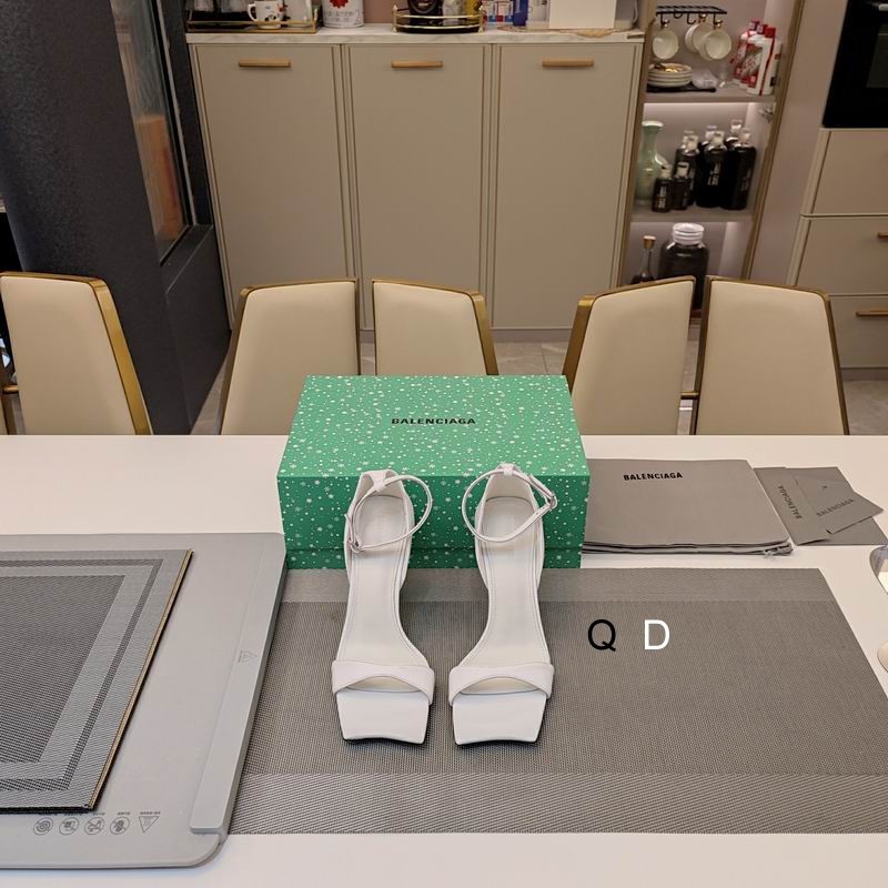 Balenciaga Void Sandals White