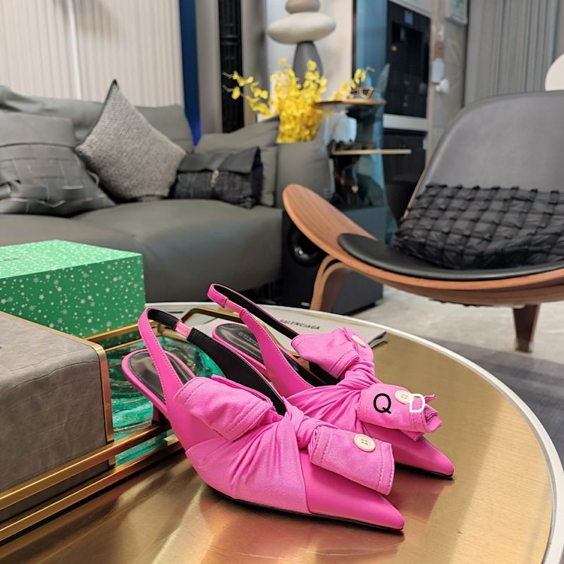 Balenciaga Pink Knife Chemise 40mm Slingback Heels