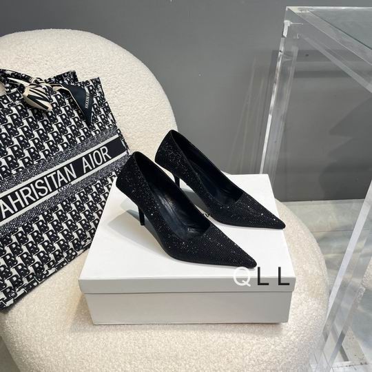 Balenciaga diamond-studded high heels Black