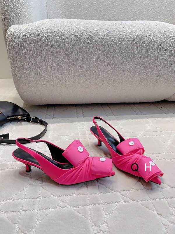 Balenciaga Knife Chemise 40MM Slingback Pumps Pink