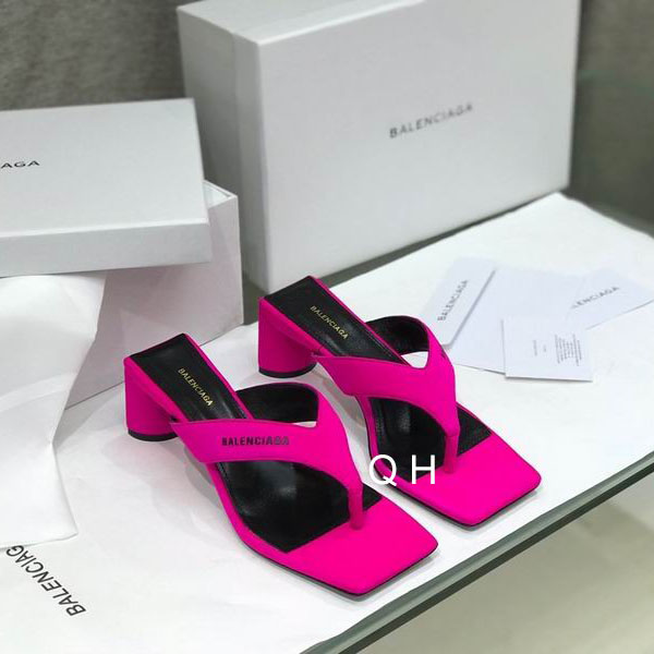 Balenciaga Women's High Heel Thong Sandals Pink