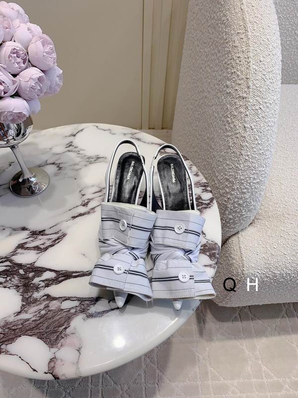 Balenciaga Knife Chemise 40MM Slingback Pumps Pink