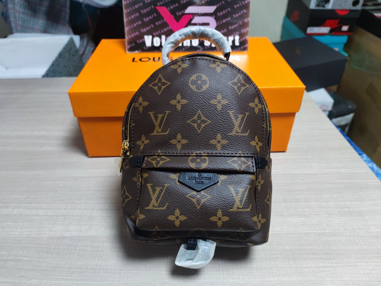 LV Palm Springs Monogram (Updated Zipper) M44873 Mini Brown