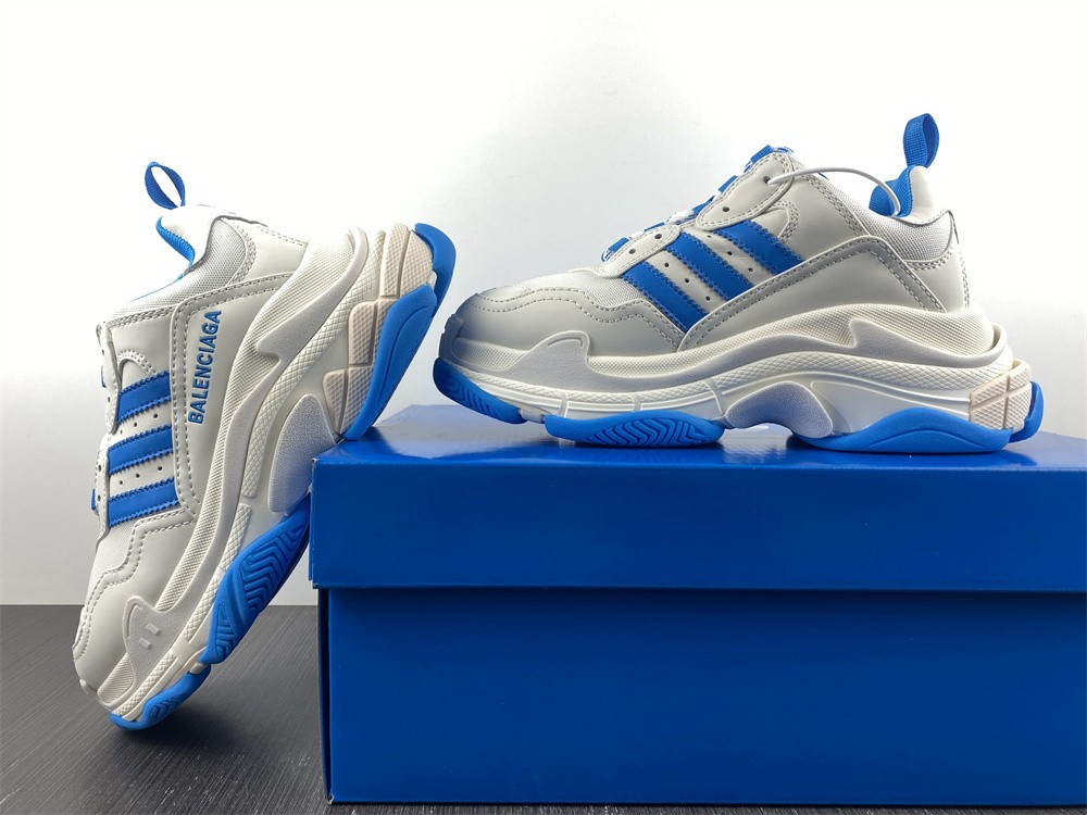 adidas x Balenciaga Triple S Sneaker 'White Blue'