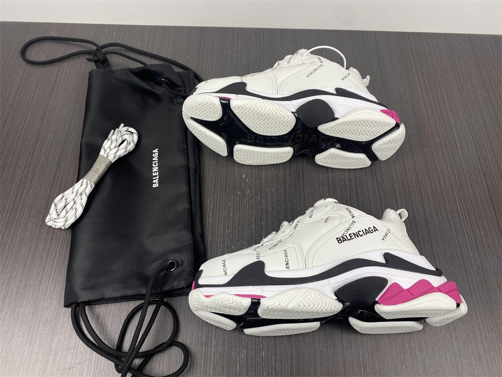 Balenciaga Triple S Letter White Rose Red