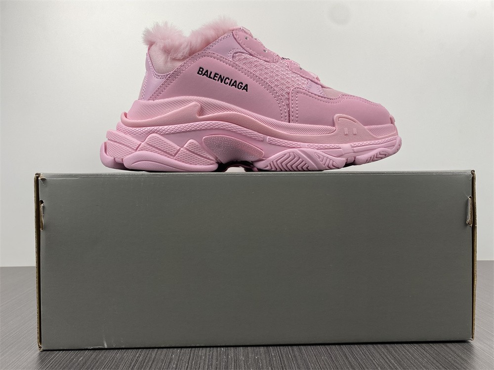 Balenciaga Triple S Fake FurPink (Women's)