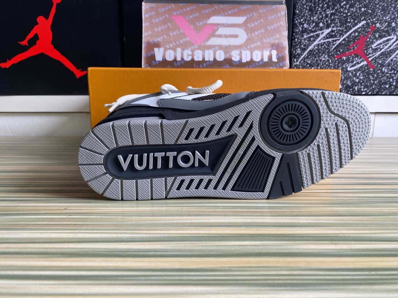 LV Skate Sneaker Grey brown White