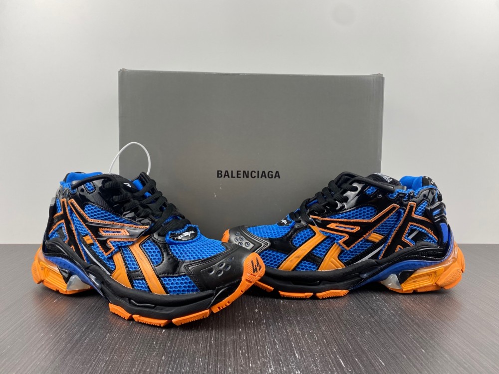 Balenciaga Runner Sneaker Blue Orange