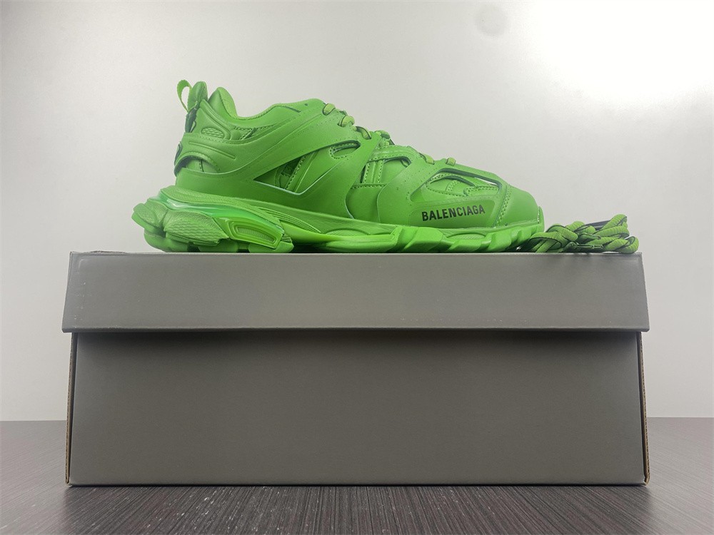 Balenciaga Track.2 Clear Sole Fluo Green