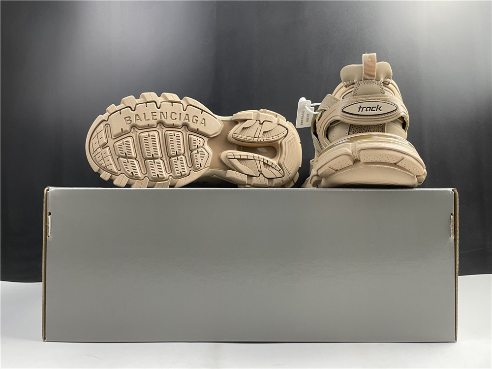 Balenciaga Track Beige Metallic Gold