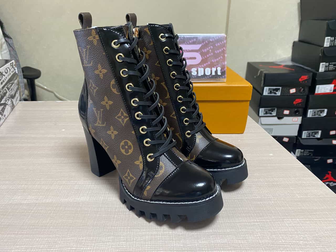 LV Star Trail Monogram Ankle Boots