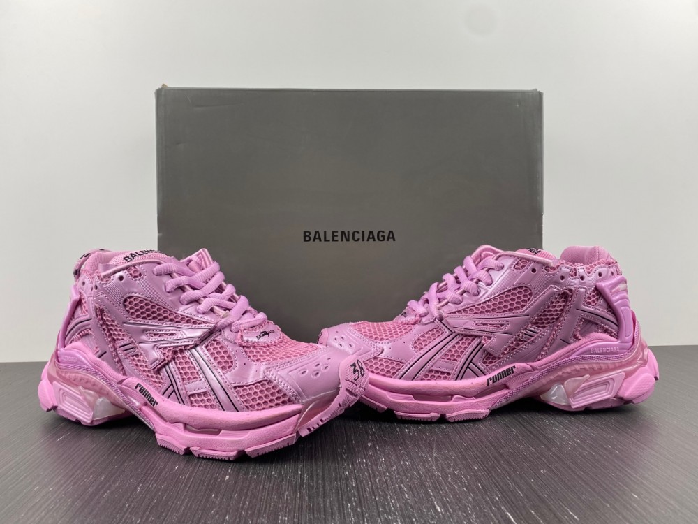Balenciaga Women’s Runner Mesh & Nylon Low-Top Sneakers Pink