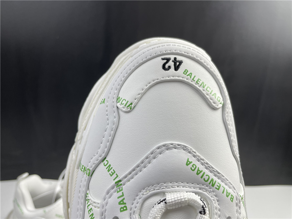 BALENCIAGA: Triple S sneakers with all over logo - White | Balenciaga sneakers 524039 W2FA1