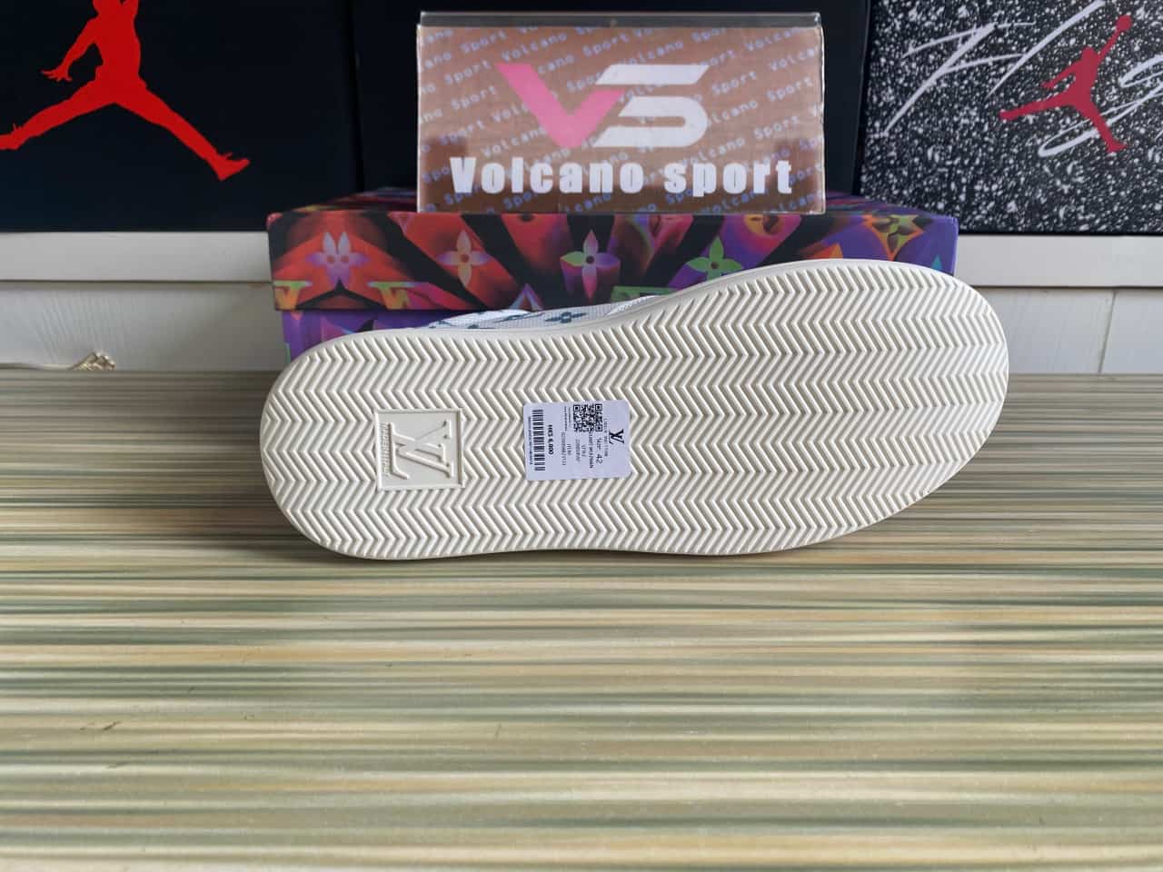 LV White Blue Sneakers