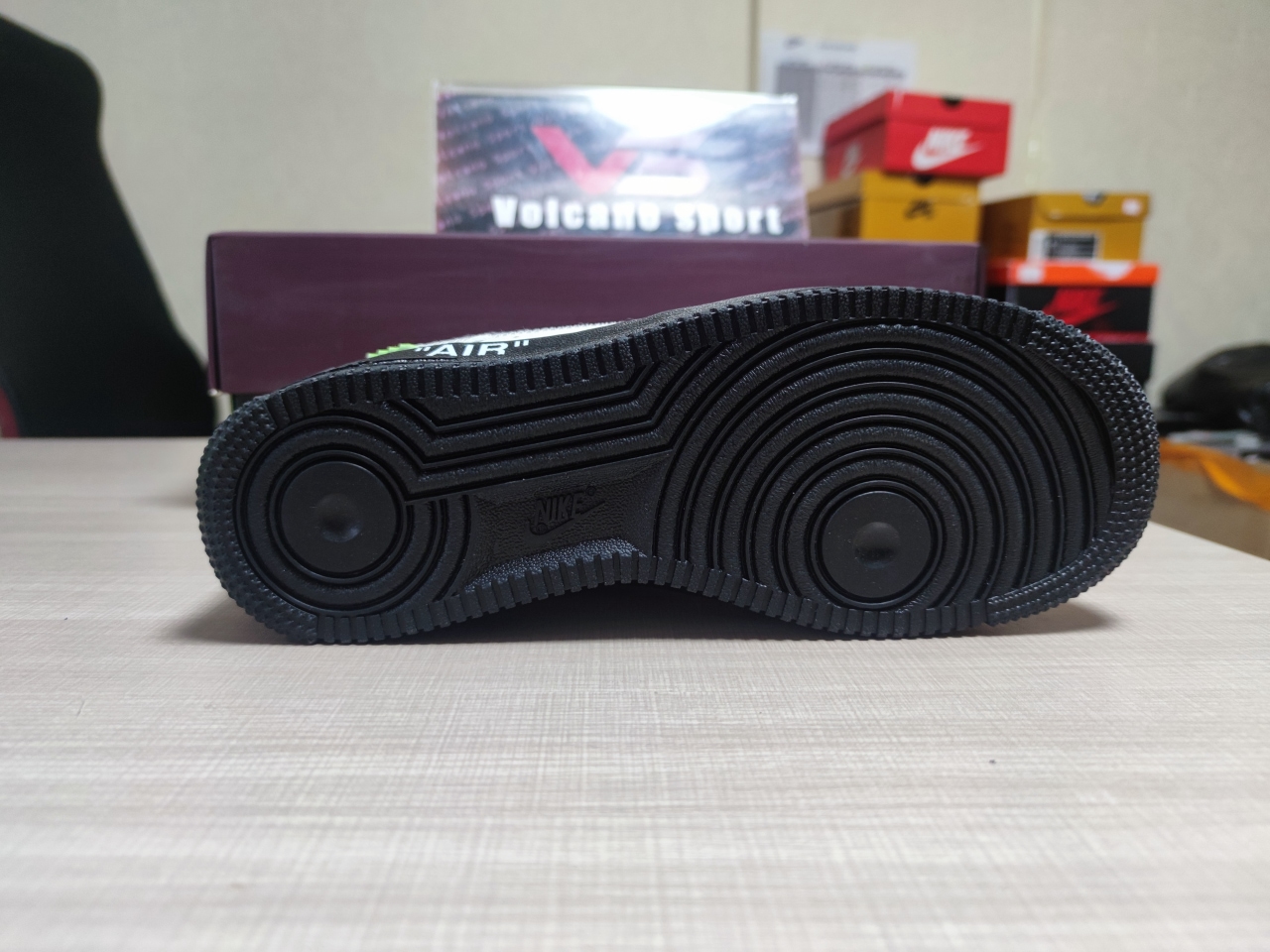 LV x Air Force 1 White Black