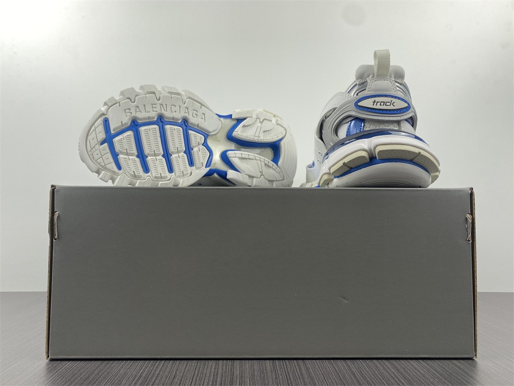 Balenciaga Track Sneaker White, Blue & Grey,