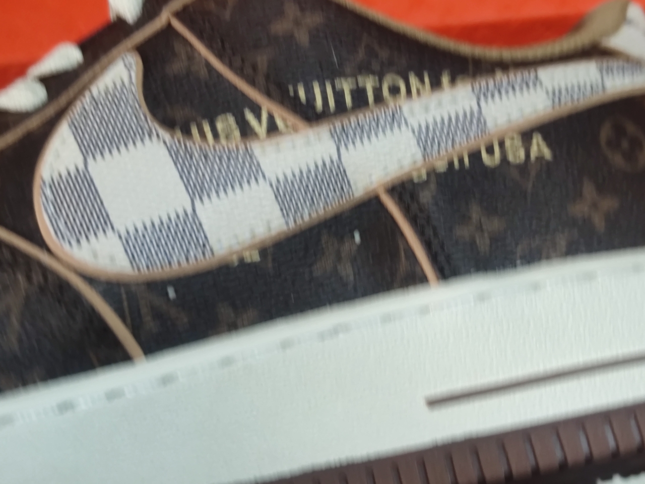 Louis Vuitton Nike Air Force 1 Low Monogram Brown Damier Azur