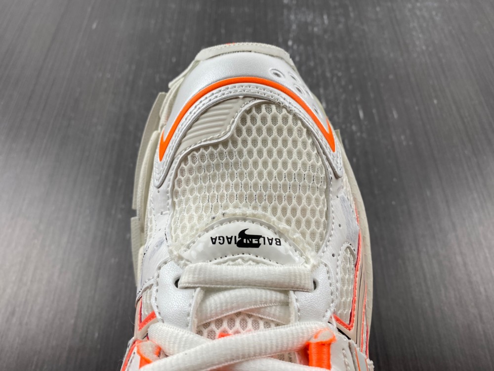 Balenciaga Track 2 Logo-Detailed Metallic Mesh And Rubber Sneakers White