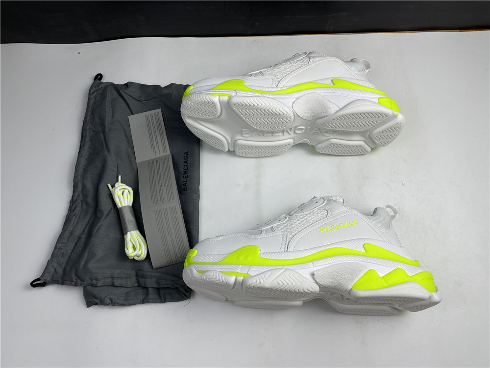 Balenciaga Wmns Triple S Sneaker 'Clear Sole - White Fluo Yellow'