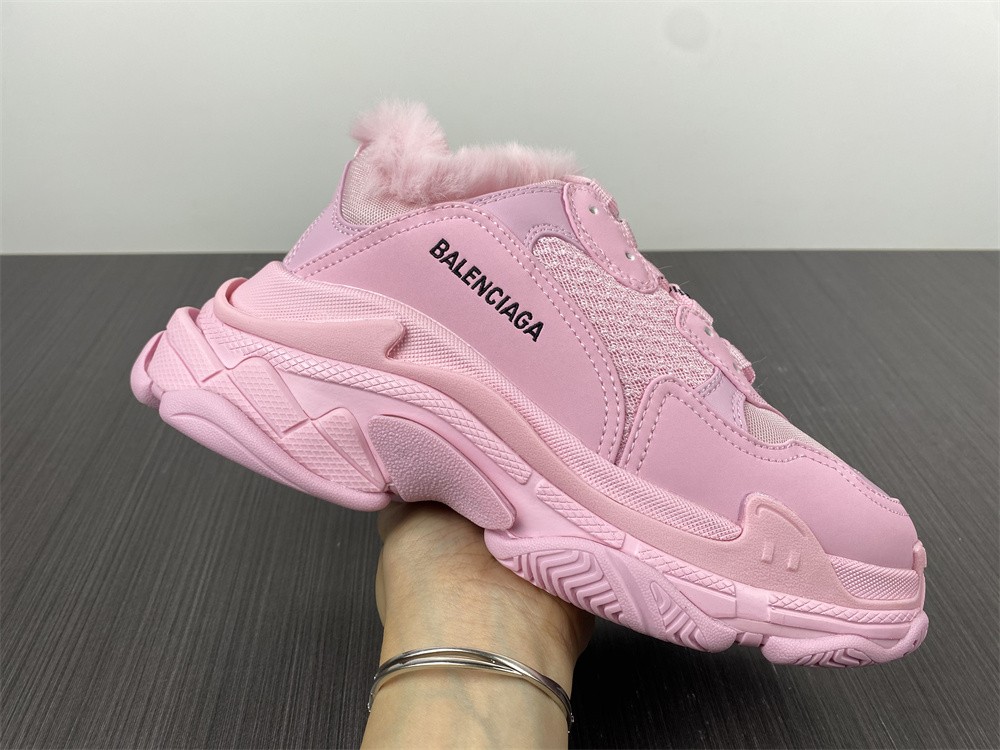 Balenciaga Triple S Fake FurPink (Women's)