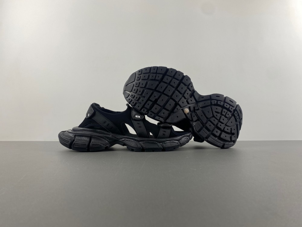 BALENCIAGA BLACK ‘3XL’ SANDALS 786956 W3XLT 1000