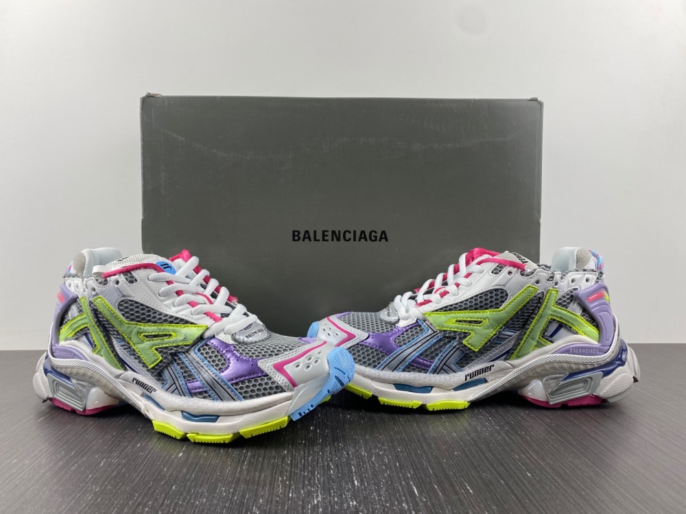 Balenciaga runner purple green