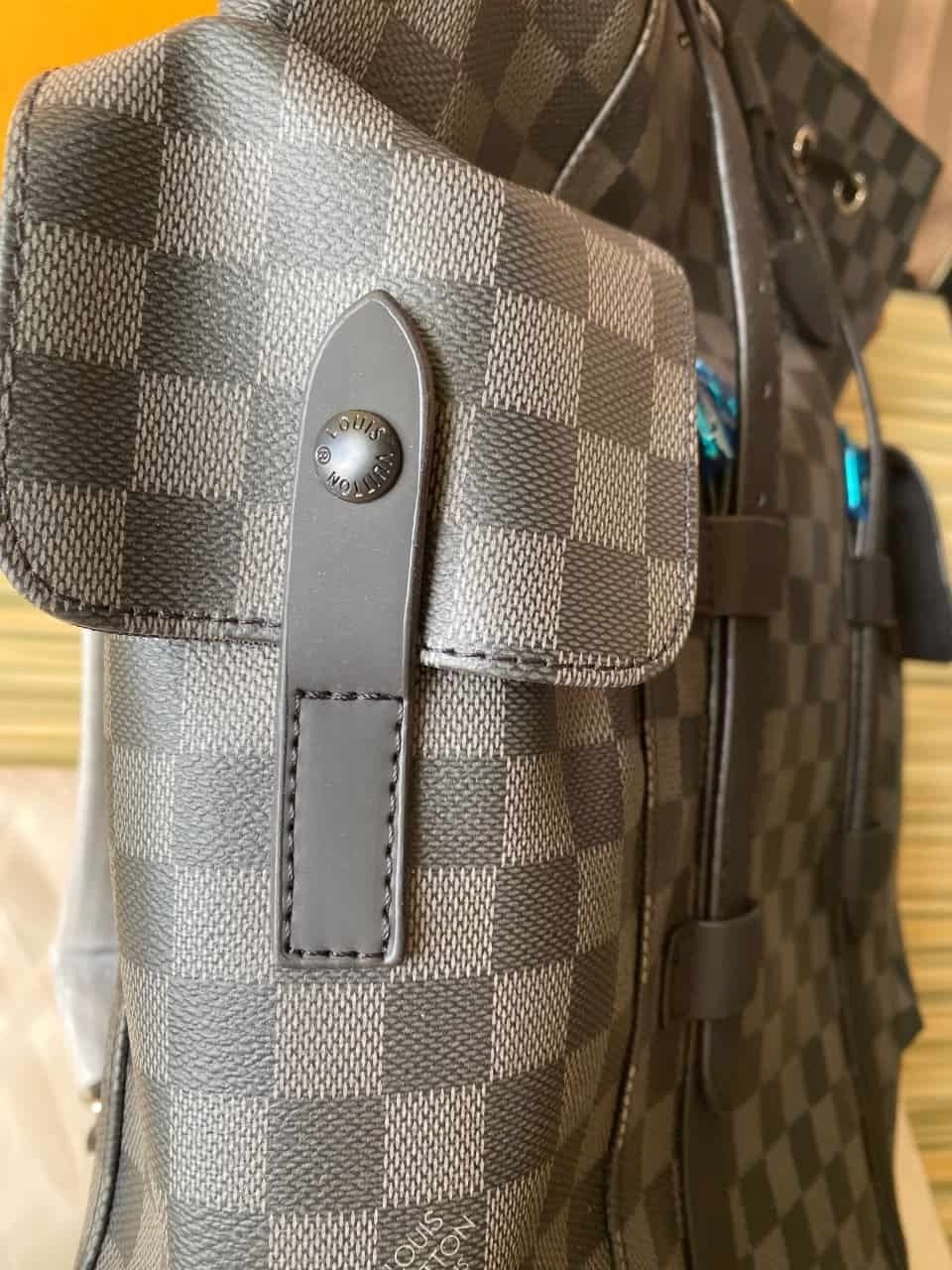 LV Christopher Damier Graphite PM Black