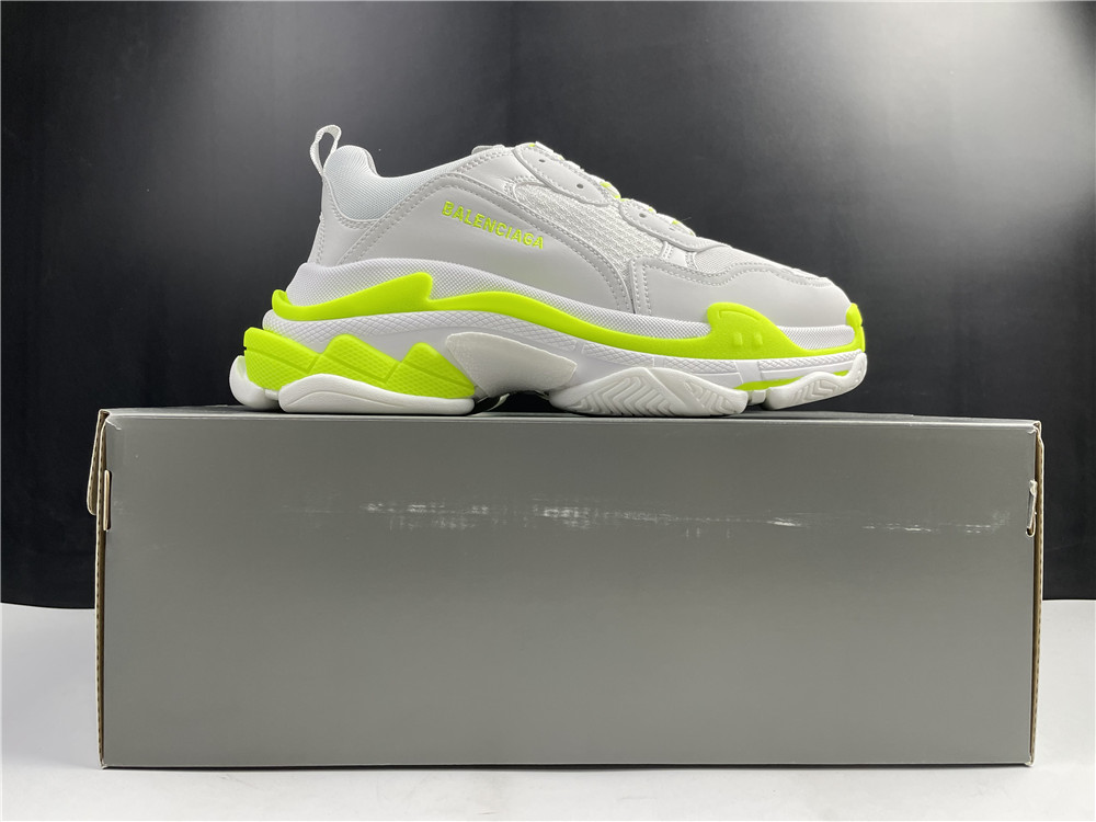 Balenciaga Wmns Triple S Sneaker 'Clear Sole - White Fluo Yellow'