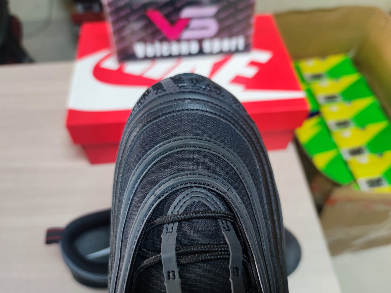 Air Max 97 All-Over Print Black Red AR4259-001