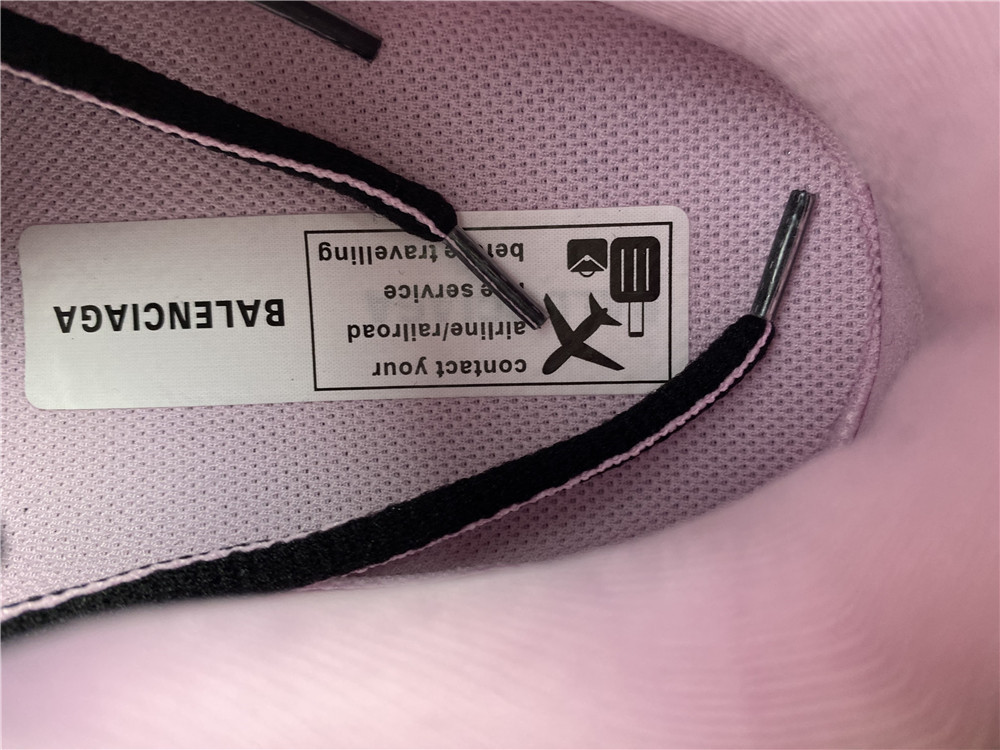 Balenciaga Track Low-top Sneakers In Black - Pink