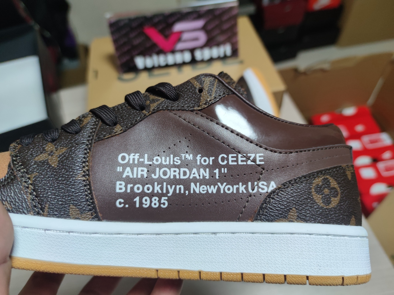 LV x Jordan 1 low