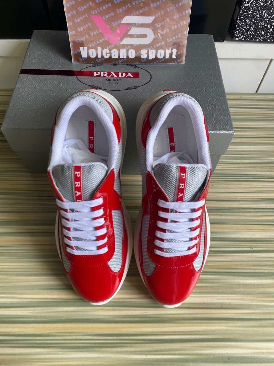 Prada America's Cup Red Silver