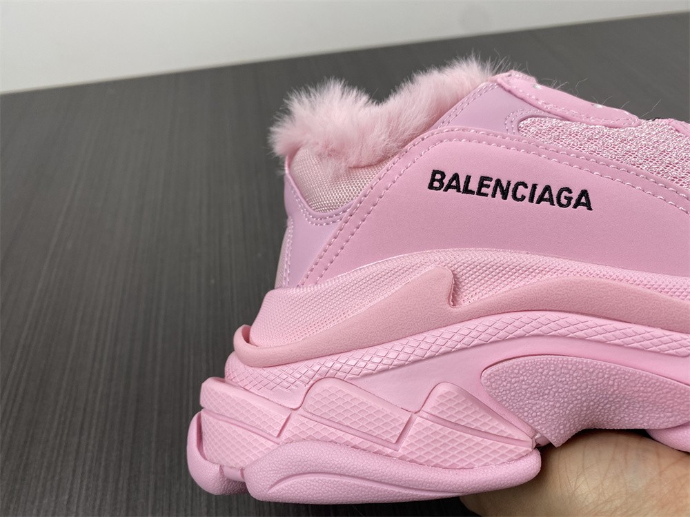 Balenciaga Triple S Fake FurPink (Women's)