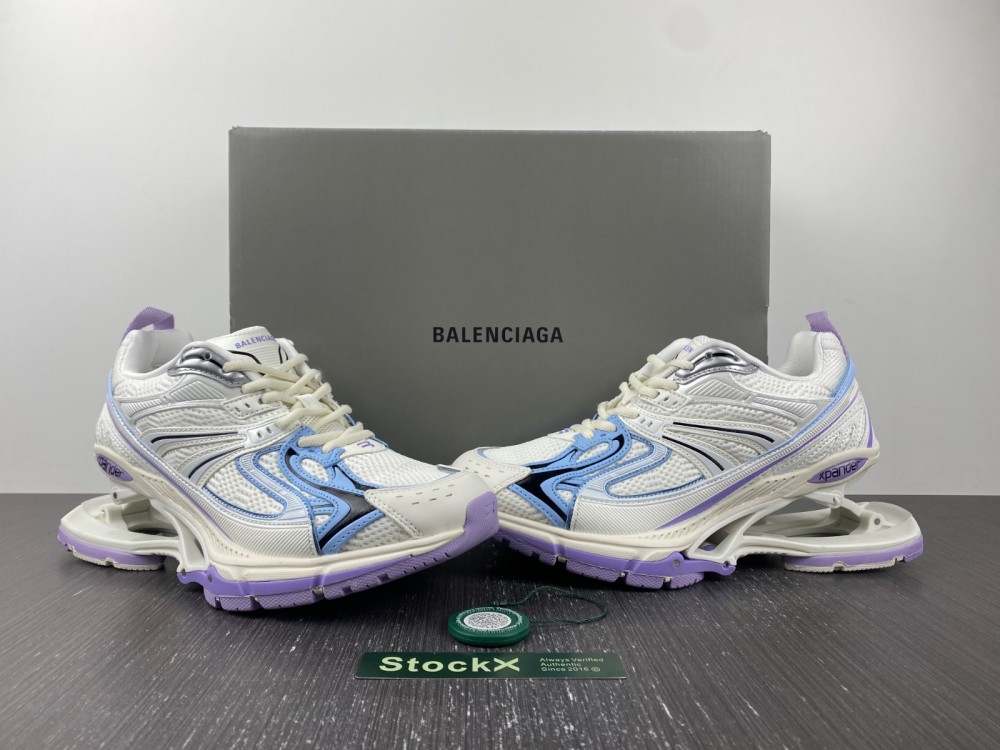 Balenciaga X‑Pander 'Distressed White Blue Purple'