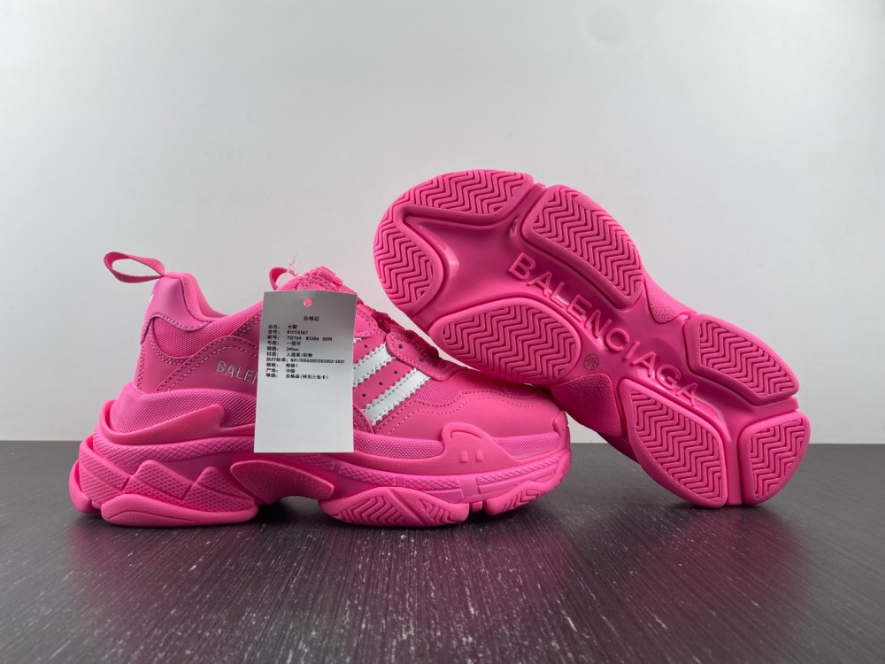 Balenciaga Women's Triple S Pink Sneakers New