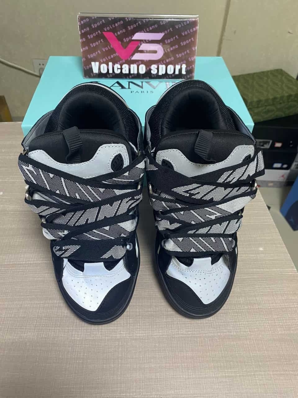 Lanvin Curb Sneaker Black Grey