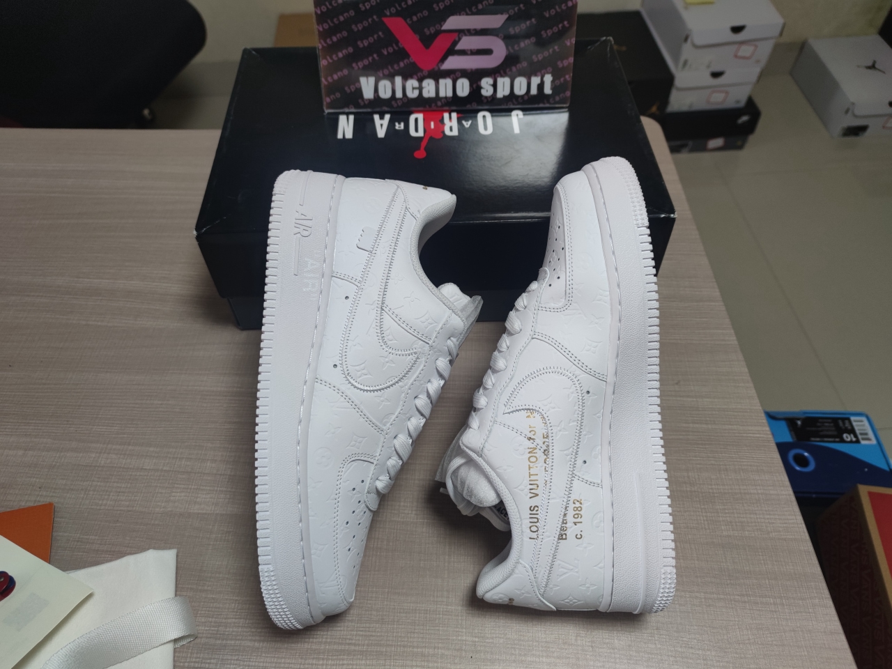 LV x Air Force 1 Low By Virgil Abloh White