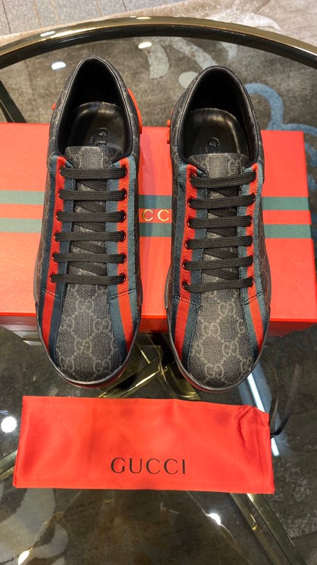 Gucci2024 New Breathable Board Shoes Black