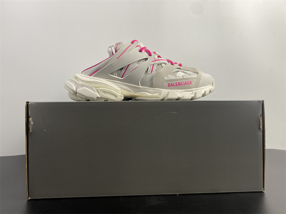 Pink&White Womens Balenciaga Track Sneakers