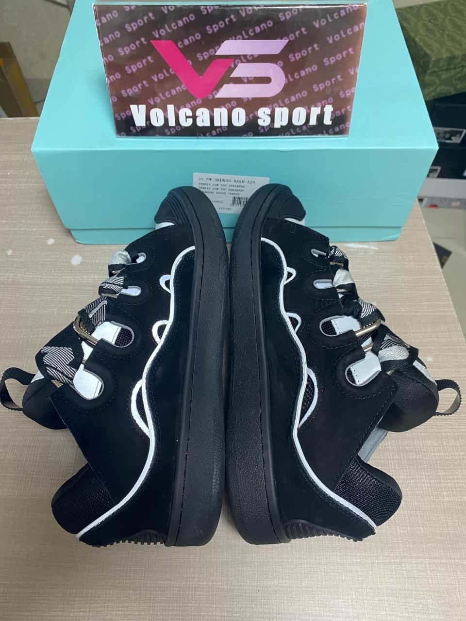 Lanvin Curb Sneaker Black Grey