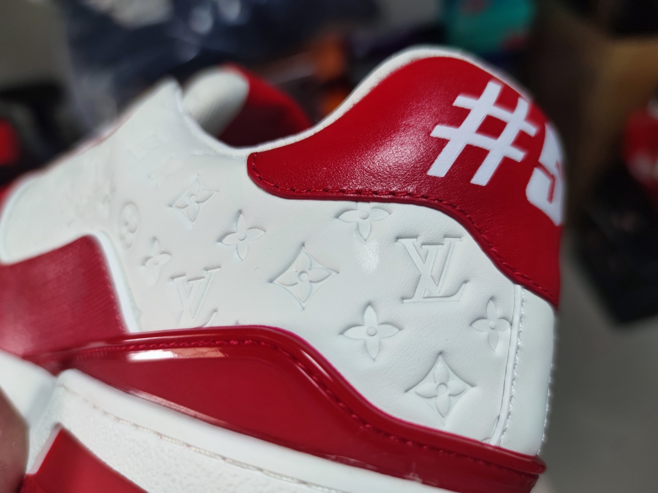 LV Trainer #54 Signature Red White