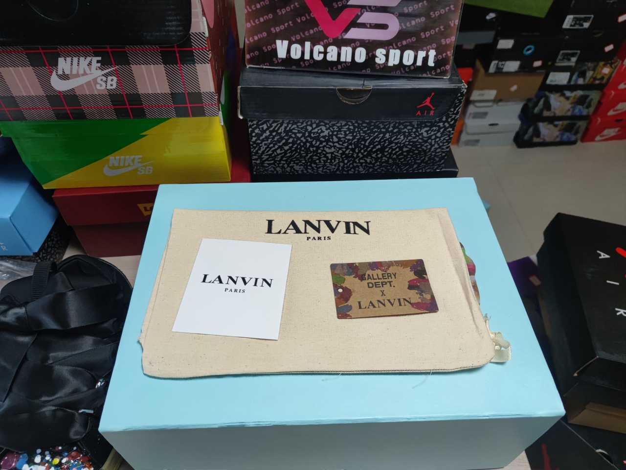 Lanvin Leather Curb Gallery Dept. Black Multi1