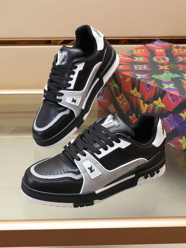 Louis Vuitton LV Trainer Black Grey White